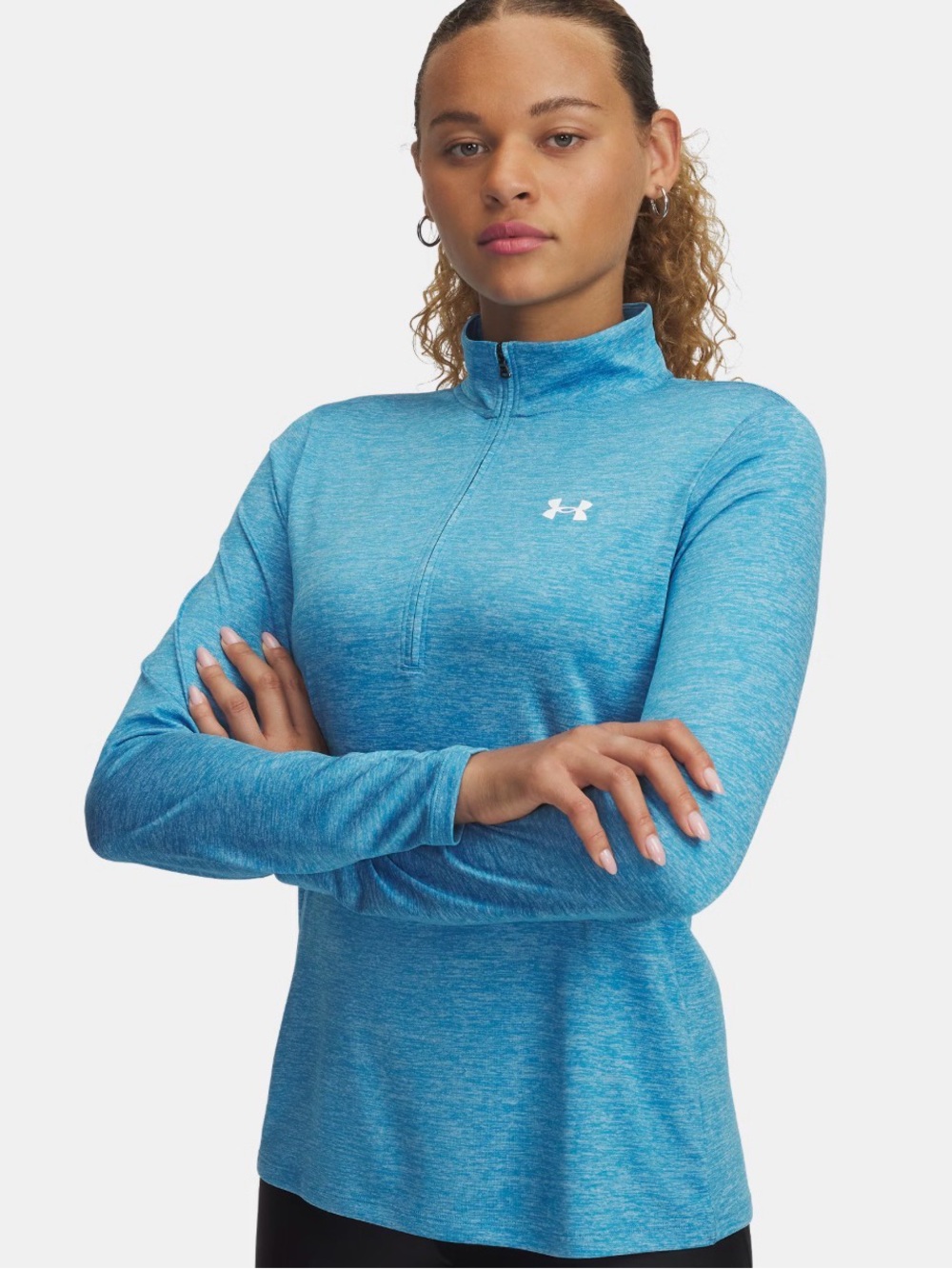 Under Armour Tech™ Twist Half Zip Athletic Top, Teal Sz S